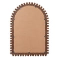 thumbnail image 3 of Creative Co-Op Wood Ball Framed Arched Wall Mirror, Walnut, 3 of 3