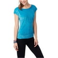 thumbnail image 2 of Aeropostale Womens Velvet Burnout Zipped Back Pullover Blouse, Blue, Juniors, Medium, 2 of 2