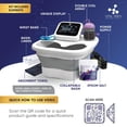 thumbnail image 2 of Vital Vibes Ultimate Ionic Foot Bath Detox Machine - Máquina de desintoxicación de pies para baño de spa de pies con pantalla táctil - Sal de Epsom y toalla de baño - Bañera plegable para pies - pulse, 2 of 5