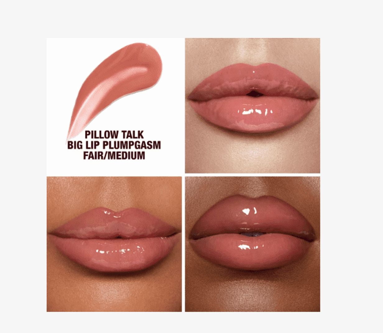 Charlotte Tilbury Pillow Talk Big Lip Plumpgasm Plumping Lip Gloss 5.5ml - Pillow Talk Fair-Medium