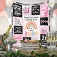 thumbnail image 2 of 21st Birthday Gifts for Her, 21st Birthday Gifts for Women/Daughter, 21 Year Old Birthday Gifts for her, Gifts for 21st Birthday Female, 21st Birthday Gift Ideas Blanket, 2 of 8