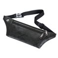 thumbnail image 1 of Sac Banane en Cuir Rétro pour Hommes, Sac Bandoulière (Marron Foncé), 1 of 8