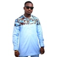 thumbnail image 2 of Urban Afrique bleu Shirt for men, African dresses for men, 2 of 5