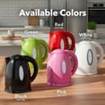 thumbnail image 4 of OVENTE Electric Kettle Hot Water Heater 1.7 Liter - BPA Free Fast Boiling Cordless Water Warmer - Auto Shut Off Instant Water Boiler for Coffee & Tea Pot - Red KP72R, 4 of 9