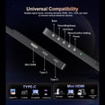 thumbnail image 6 of HOWENS 15.6 Inch 4K Portable Monitor 3840×2400 1500:1 350 Nits 60Hz USB-C External Display for Laptop Work from Home Gaming Travel Dual Screen MacBook Windows Plug and Play, 6 of 10