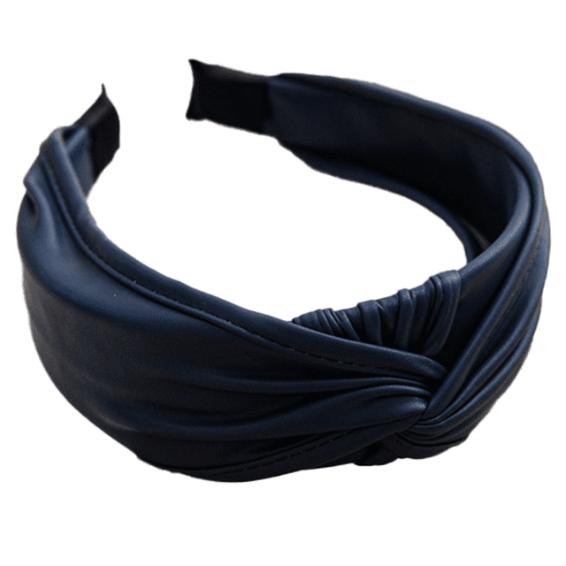 Diademas para mujer, antideslizantes, a la moda, hechas con tela antideslizante única, diadema anudada de cuero de larga duración