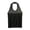 Black, variant on Womens Halter Tank Top Solid Color Backless Blouses Loose Breathable Casual Workout Layering Tops