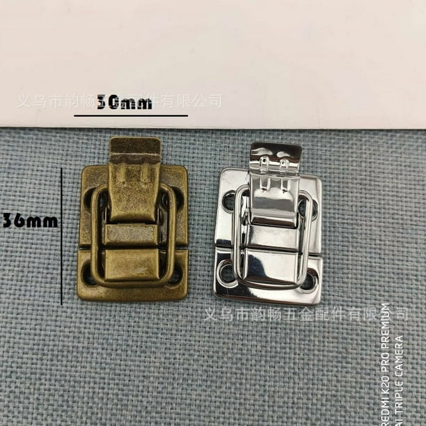 6 cierres de palanca: cierre de maleta, hebillas de cofre, cerradura de caja de baúl retro con tornillo para caja de madera, caja de herramientas, gabinete.