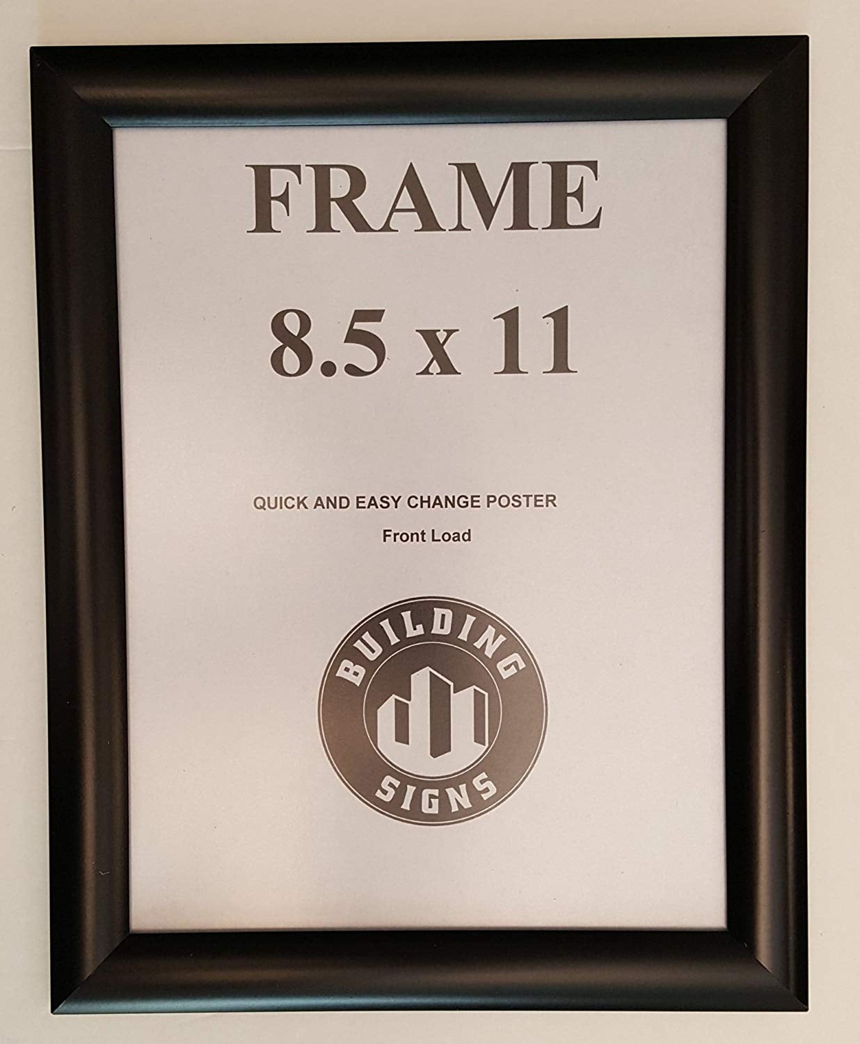 Black Snap Poster Frame/ Picture Frame / notice frame 8.5 x 11 Front Load Easy Open Snap frame ( Aluminum !!!)
