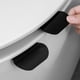thumbnail image 3 of Injueey Paquete de 2 elevadores de asiento de inodoro para evitar tocar el soporte de la cubierta de las manijas de elevación Juegos de accesorios de baño, 3 of 6