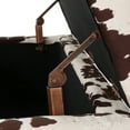 thumbnail image 5 of GDF Studio Delray Contemporary Upholstered Storage Ottoman, Cow Print Velvet, 5 of 6