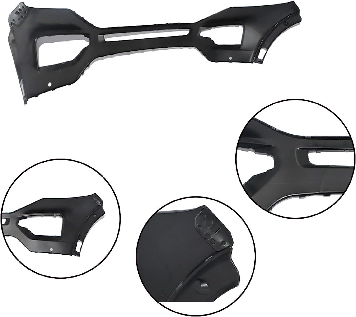 waltyotur Front Bumper Replacement for Ford Explorer 2020 2021 with Park Sensor Holes