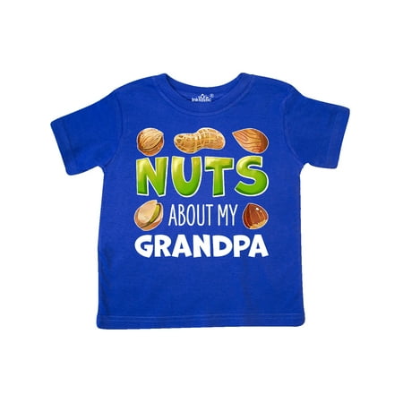 

Inktastic Nuts About My Grandpa Peanut Almond Pistachio Gift Toddler Boy or Toddler Girl T-Shirt