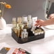 thumbnail image 2 of Acrylic Makeup Organizer, Dresser Storage Tray, Skin Care Display with 12 Compartments for Lipstick, Brushes, Perfume (Black), 2 of 4