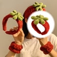 thumbnail image 4 of Fiudx Diadema de Fresa, Divertida Banda de Tela con Unbonito Diseño Rojo, Cómoda para Niños y Adultos, Accesorio Versátil para Fotos de Fiestas, Ideal Lavarse La Cara y Maquillarse, Accesorio Diverti, 4 of 6