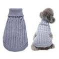 thumbnail image 2 of YUEHAO Dog Clothes for Small Dogs Pet Dog Cat Knitted Jumper Winter Warm Sweater Puppy Coat Jacket Clothes Costume Pet Supplies for Dogs (Grey, L), 2 of 2