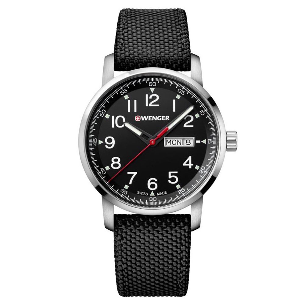 Wenger Wenger Men's 01.1541.105 Attitude Heritage Black Dial Black