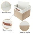 DULLEMELO 12x12x12 inch Cube Storage Bins, 4PCS Organizer Baskets
