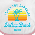 thumbnail image 4 of Inktastic Summer Enjoy the Sunshine Delray Beach Florida in Blue Boys or Girls Baby Bib, 4 of 4