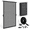 Gray-Fits Door Size 32''x80'', variant on Gray Hanging Screen Door Fits Door Size 38"x82" (Curtain Size 40"x83")