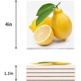 thumbnail image 3 of FMSHPON Lemon Fruit Pattern Set of 8 Coaster for Drinks, Absorbent Ceramic Stone Coasters Cup Mat with Cork Base for Home Kitchen Room Coffee Table Bar Decor, 3 of 4