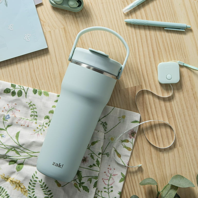 Zak Designs Harmony 2-in-1 Coffee Tumbler for Travel or At Home, 30oz Recycled Stainless Steel is Leak-Proof When Closed and Vacuum Insulated with Zak Designs Harmony 2-in-1 Coffee Tumbler for Travel or At Home, 30oz Recycled Stainless Steel is Leak-Proof When Closed and Vacuum Insulated with