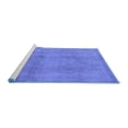 thumbnail image 2 of Ahgly Company Machine Washable Indoor Rectangle Oriental Blue Industrial Area Rugs, 2' x 3', 2 of 4