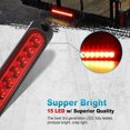 thumbnail image 5 of 2 Pcs Trailer Brake Tail Light Bar 12-24V 15 LED, Waterproof Tail Lights, Running Lights, Identification Light for Offroad Truck Van Car RV UTV ATV, 5 of 5