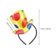 thumbnail image 4 of Diadema de payaso, sombrero de copa, diadema, disfraz de carnaval, accesorios divertidos para actuaciones, tejido de punto de felpa con súper textura, 4 of 5