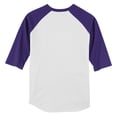 thumbnail image 7 of Yellow Rooster Youth Colorblock Raglan Jersey White/ Purple M, 7 of 7