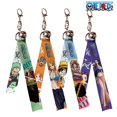 thumbnail image 1 of Anime one piece luffy Cosplay Keychain zoro sanji Cartoon Webbing Keyring Cosplay Backpack Bell Bag Lanyard Pendant Key Rings, 1 of 2