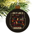 thumbnail image 4 of Do it like a Doozer Fraggle Rock Wood Christmas Tree Holiday Ornament, 4 of 7