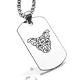 thumbnail image 1 of Stainless Steel Geometric Polygon Dog Animal Dog Tag Pendant Necklace, 1 of 3
