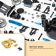 thumbnail image 5 of Bearachild RC Motor Mount Repuestos Reemplazo de accesorios Actualización de accesorios Parte modificada Motores Kit Reemplazo para 144001 Golden Videojuegos y accesorios Dorado, 5 of 6