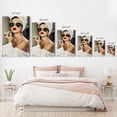thumbnail image 4 of Audrey Hepburn Wall Art Red Velvet Lips Canvas Print Makeup Iconic Pop Art Pretty Beauty Colored Wall Art Living Room Bedroom Wall Decor Vintage Artwork Ready to Hang Made in USA - 36x24, 4 of 4