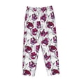 thumbnail image 4 of Xecao Tulips Flowers Women's Straight Lounge Pajama Pants: The Epitome of Relaxed Sleepwear, 4 of 9