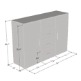 thumbnail image 5 of Soho S8 2D4S Modular Modern 52" Wide Sideboard, 5 of 5