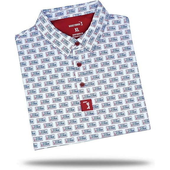 Bogey Bros Men's 4 Way Stretch Short Sleeve Golf Polo Shirt (Small, ASSMAN)