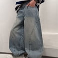 thumbnail image 6 of CAIXIA Boys Jeans Baggy Wide Leg Denim Pants Teen Fashion Casual School Trousers Mid Rise Elastic Band with Pockets for Back To School, 6 of 9