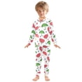 thumbnail image 3 of Watermelon Umbrella Pattern Cotton Pajamas 2 Piece Set Sleepwear Soft and Comfortable Homewear Nightwear, 3 of 7