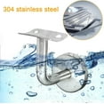 thumbnail image 5 of 304 Stainless Steel Handrail Bracket for Staircase Railing Wall Bracket Wood Railing Silver (4 Pieces),140g, 5 of 5