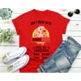 thumbnail image 2 of Custom Daddysaurus Tshirt, T Rex Dinosaur Don't Mess With Daddysaurus You'll Get Jurasskicked T-Shirt, Red, 2 of 5