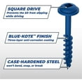 thumbnail image 6 of Blue-Kote SML-C125B-100 Pocket Hole Screw, NO 8, Coarse Threaded, 1-1/4 in L, Steel, Zinc, 6 of 7
