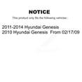 thumbnail image 2 of Transit Auto Rear Disc Coated Rotors Ceramic Pads and Parking Brake Shoes Kit for Car Hyundai Genesis KGC-103031, 2 of 11