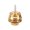 Golden, variant on Guitar Strap Lock Button End Pins Security Straplock for Ukulele, Basses, Banjos Easy to Install