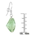 thumbnail image 5 of Color Choices Austrian Crystal Galactic Sterling Silver Snake Chain Necklace and Earring Set - Peridot Green, 5 of 7