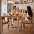 thumbnail image 3 of Wood Balcony Hallway Dining Table Nail Living Room Centerpiece Bistrot Coffee Tables Nordic Newclassic Mesas De Jantar Furniture My Lux Decor Round, 3 of 29