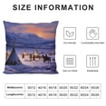 thumbnail image 5 of Chilfamy Teepees Mountains Snow Fashion Style Dirt-Resistant Throw Pillow Covers for Couch Sofa Bed Living Room Bedroom Short Plush Winter Pillowcase 1PC 18x18in, 5 of 5