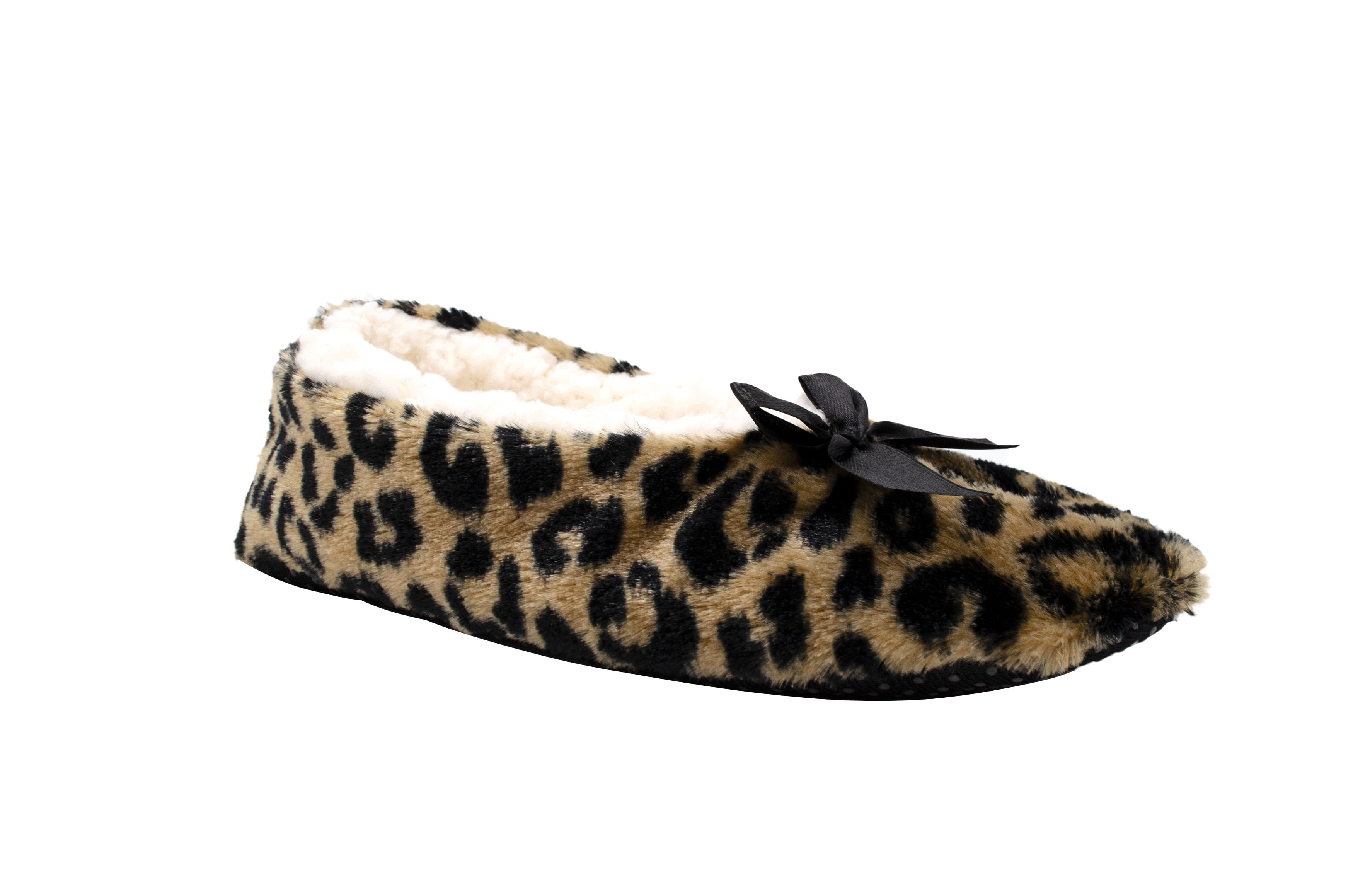 tijdelijk bon buste Gold Toe Women's Cozy Animal Print Slipper Socks with Sherpa Lining Slip On  Comfy House Shoes - Walmart.com