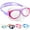 02-Purple Pink, variant on Vvinca Goggles with Nose Cover, Kids Swim Snorkeling Diving Mask Anti-Shattered Lens Anti-Fog/UV Swimming Goggles for 6-14